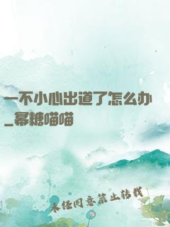 一不小心出道了怎么办