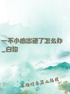 一不小心出道了怎么办