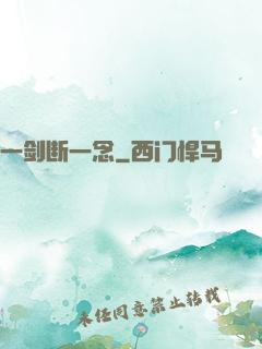 一剑断一念