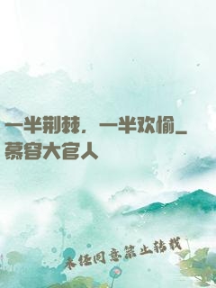 一半荆棘，一半欢愉