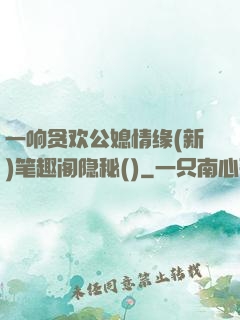 一响贪欢公媳情缘(新)笔趣阁隐秘()