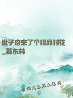 世子府来了个极品村花