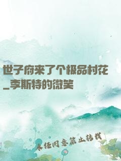 世子府来了个极品村花