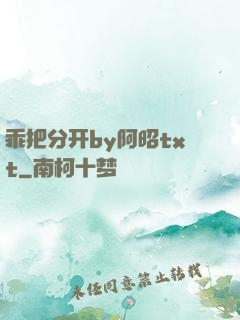 乖把分开by阿昭txt