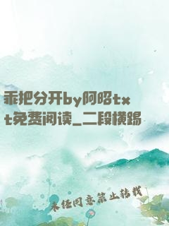 乖把分开by阿昭txt免费阅读