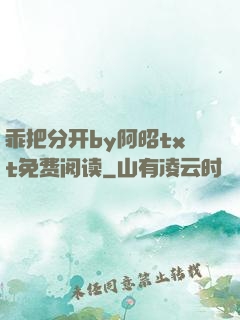 乖把分开by阿昭txt免费阅读