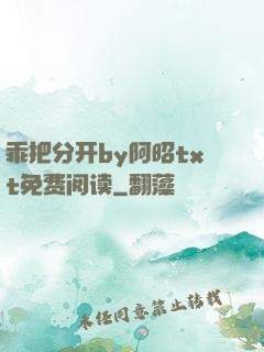 乖把分开by阿昭txt免费阅读