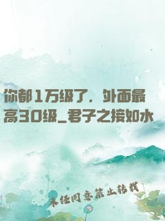 你都1万级了，外面最高30级