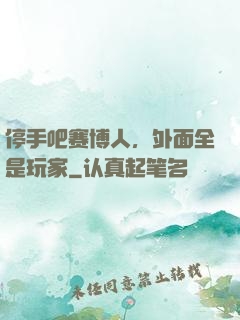 停手吧赛博人，外面全是玩家