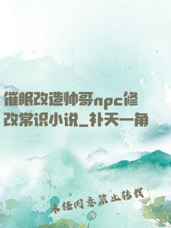 催眠改造帅哥npc修改常识小说