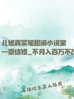 儿媳真紧笔趣阁小说第一章结婚