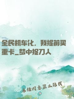 全民机车化，我提前买重卡