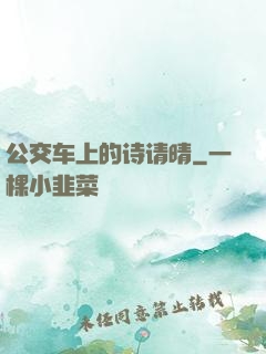 公交车上的诗请晴