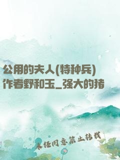 公用的夫人(特种兵)作者野和玉
