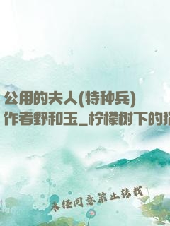 公用的夫人(特种兵)作者野和玉