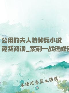 公用的夫人特种兵小说免费阅读