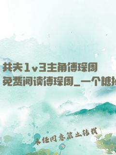 共夫1v3主角傅琛周免费阅读傅琛周