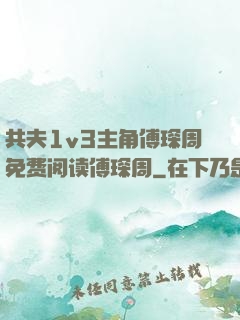 共夫1v3主角傅琛周免费阅读傅琛周