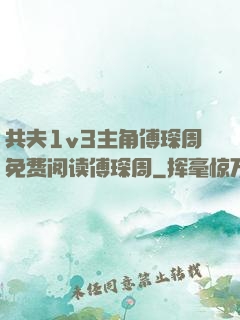 共夫1v3主角傅琛周免费阅读傅琛周