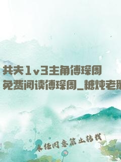 共夫1v3主角傅琛周免费阅读傅琛周