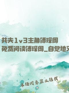 共夫1v3主角傅琛周免费阅读傅琛周