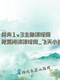 共夫1v3主角傅琛周免费阅读傅琛周