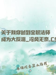 关于我穿越到全职法师成为大反派
