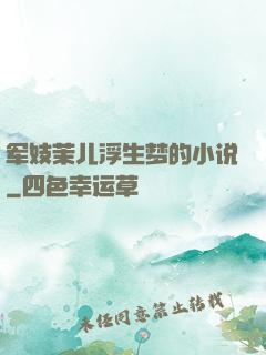 军妓茉儿浮生梦的小说