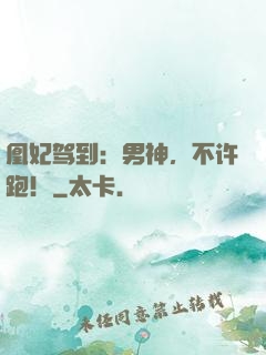 凰妃驾到：男神，不许跑！
