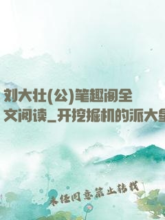 刘大壮(公)笔趣阁全文阅读