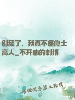 别舔了，我真不是隐士高人