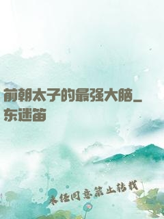 前朝太子的最强大脑