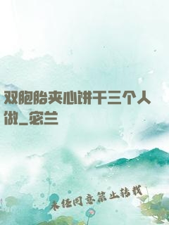 双胞胎夹心饼干三个人做