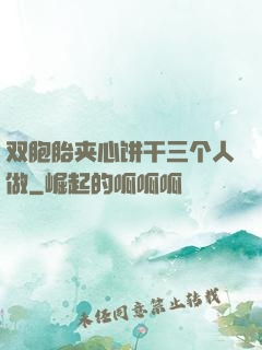 双胞胎夹心饼干三个人做