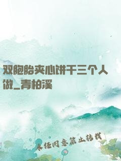 双胞胎夹心饼干三个人做