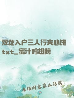 双龙入户三人行夹心饼txt