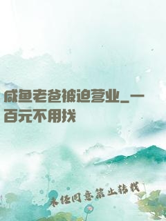咸鱼老爸被迫营业