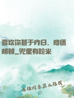 喜欢你甚于昨日，略匮明朝