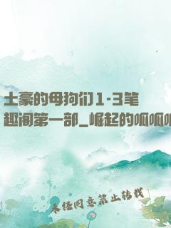 土豪的母狗们1-3笔趣阁第一部