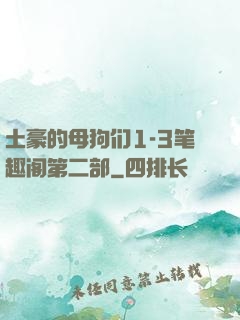 土豪的母狗们1-3笔趣阁第二部