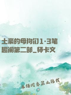 土豪的母狗们1-3笔趣阁第二部