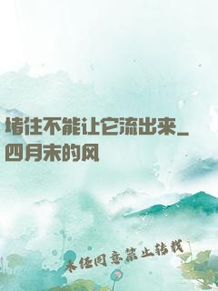 堵住不能让它流出来