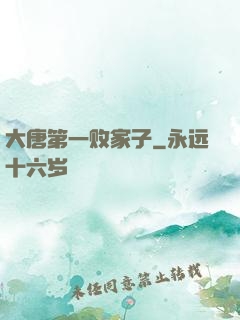 大唐第一败家子