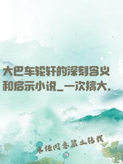 大巴车轮轩的深刻含义和启示小说