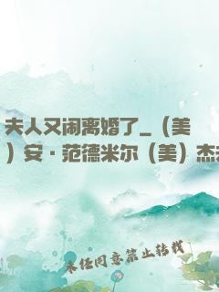 夫人又闹离婚了