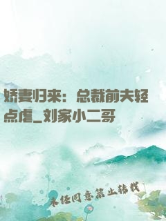 娇妻归来：总裁前夫轻点虐