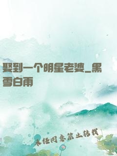 娶到一个明星老婆