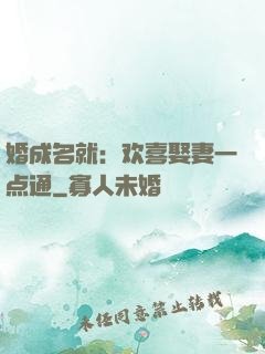 婚成名就：欢喜娶妻一点通