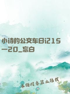 小诗的公交车日记15一20