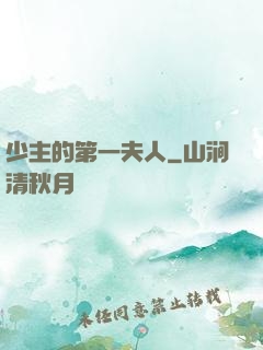 少主的第一夫人